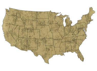 USA map clipart