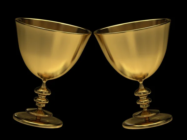 stock image Golden goblets