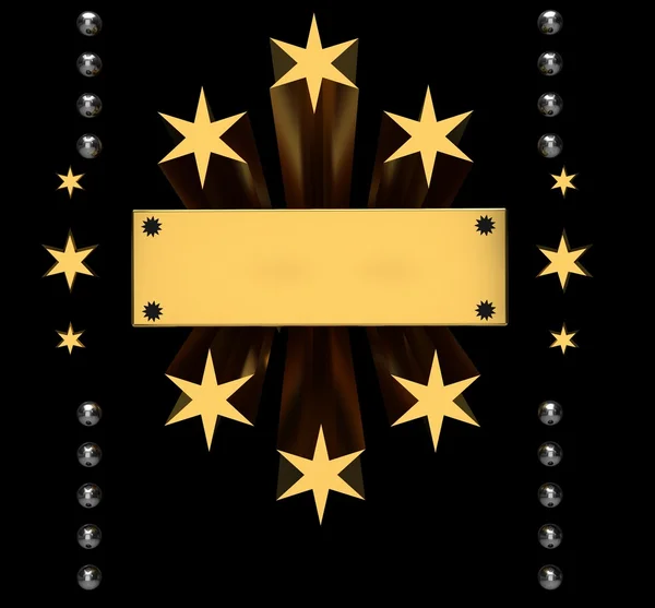 Altın yıldızlı arka plan — Stok fotoğraf