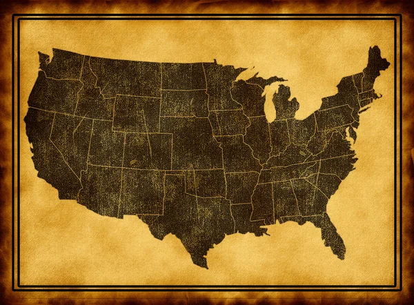 Mapa USA —  Fotos de Stock
