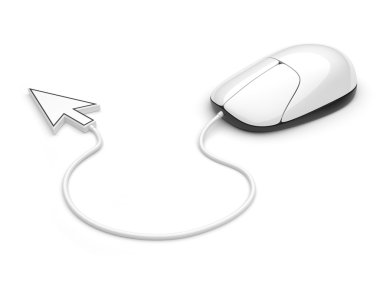 Computer mouse 3d clipart