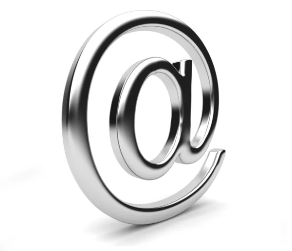 E-posta simgesi 3d. izole — Stok fotoğraf