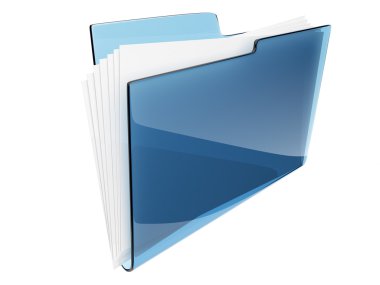 Folder. Directory. file 3D isolated clipart