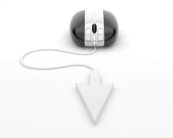 コンピュータ マウスの 3d — ストック写真