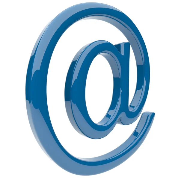 E-mail symbol 3d. samostatný — Stock fotografie
