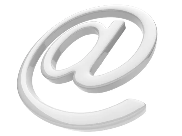 Simbolo email 3D. Isolato — Foto Stock