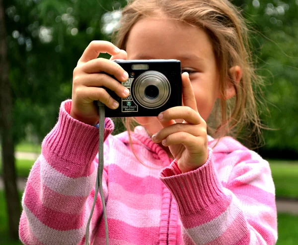 Fotógrafo menina — Fotografia de Stock
