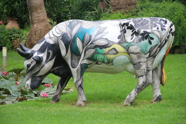 Uma vaca decoração Imagens Royalty-Free