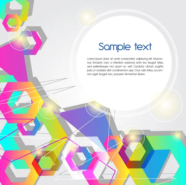 Abstract hex — Stock Vector