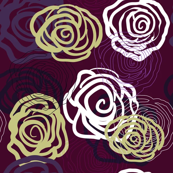 Фиолетовые розы — стоковый вектор