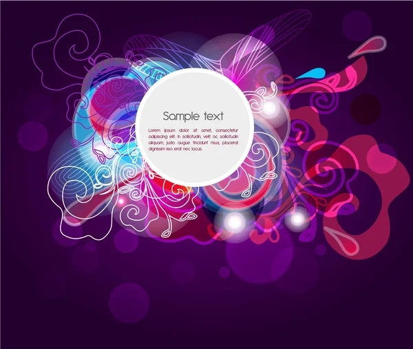 Bannière violet foncé — Image vectorielle