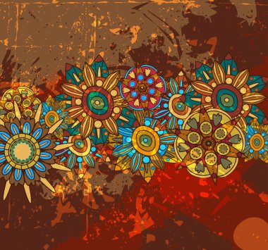 Abstract floral background clipart