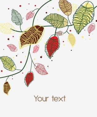 Abstrract floral background clipart