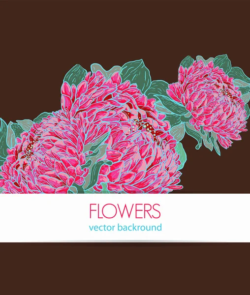 Абстрактный цветочный бэкгтонг — стоковый вектор