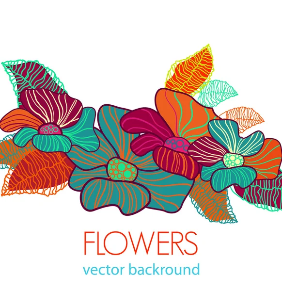 抽象的な花の背景 — ストックベクタ