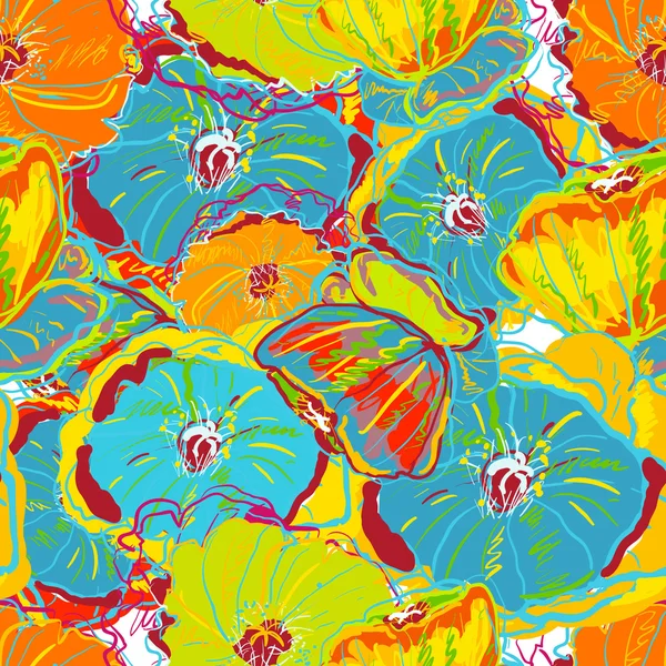 Leuchtende Blüten — Stockvektor