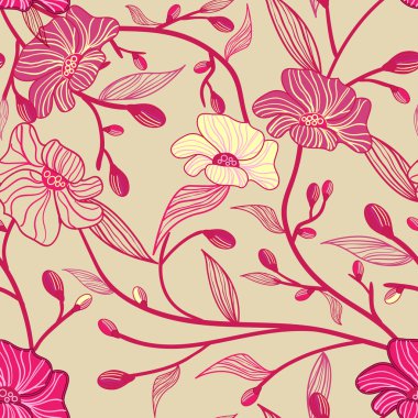 Abstract floral background clipart