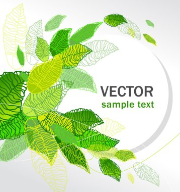 Green leaves clipart