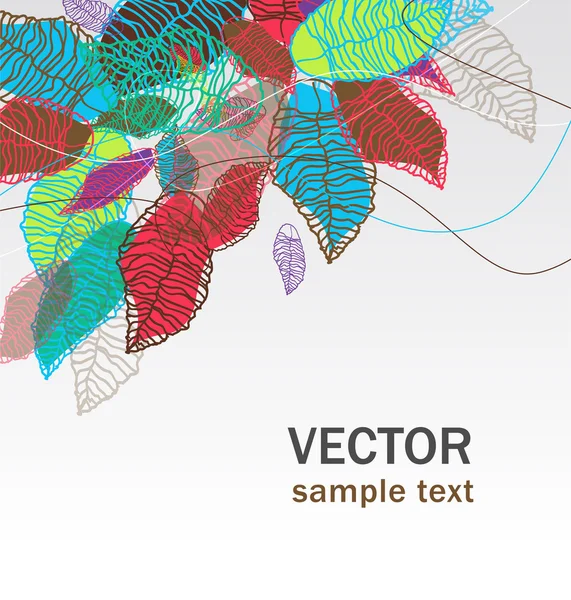 Bright leafs — Stock Vector