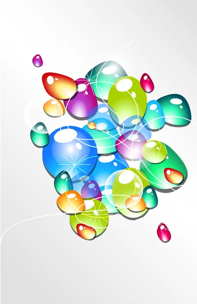 stock vector Bright drops