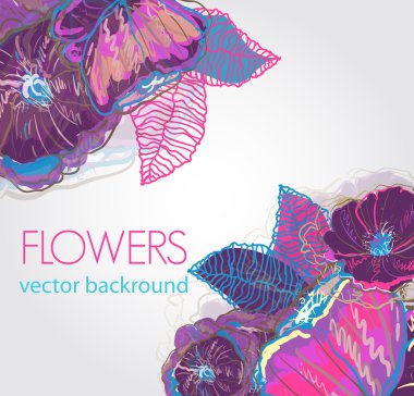 Floral vector background clipart