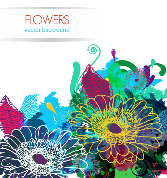 Leuchtende Blüte — Stockvektor