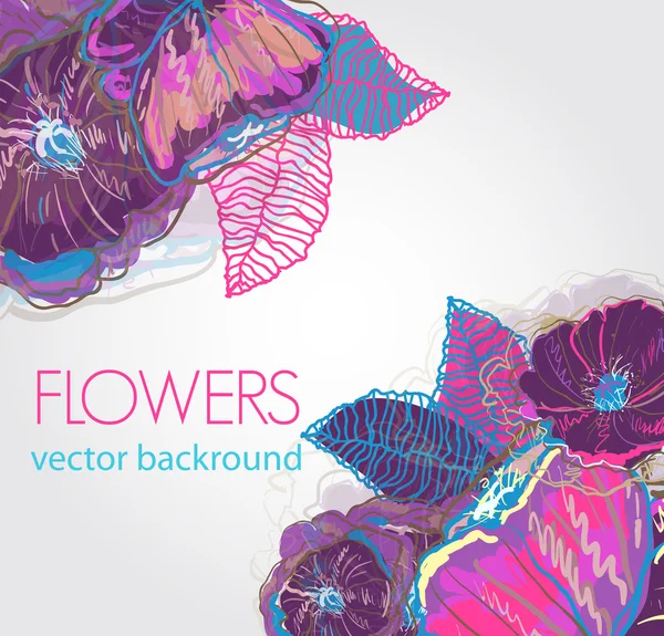 Fondo vector floral — Archivo Imágenes Vectoriales