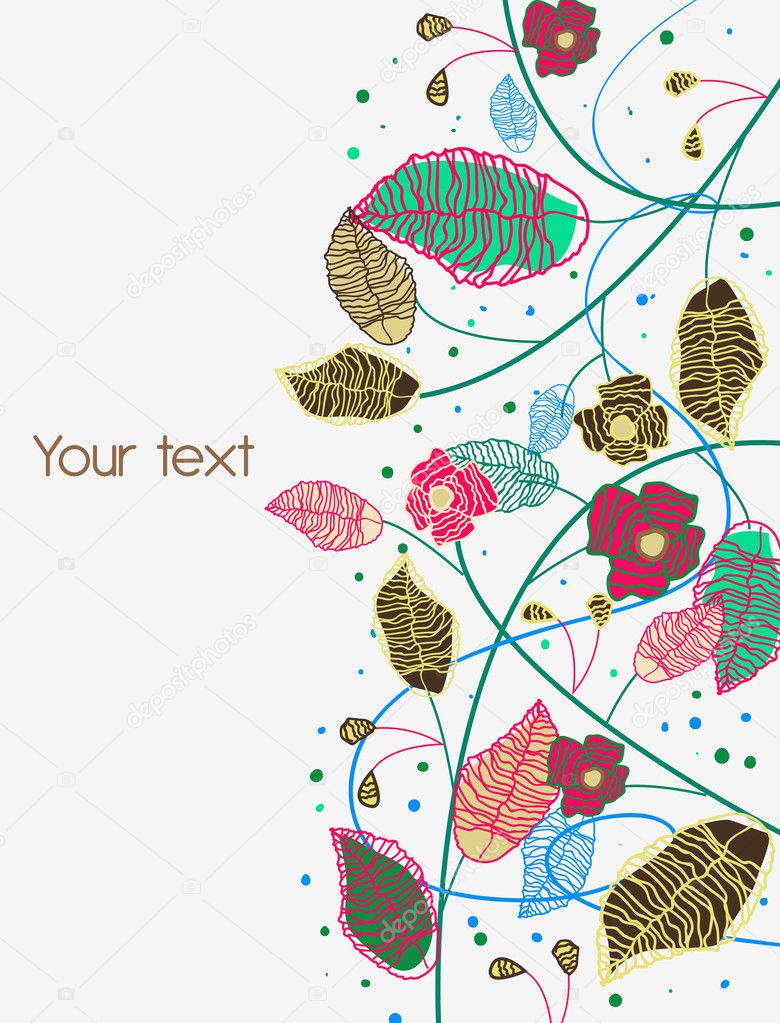 Abstrract floral background