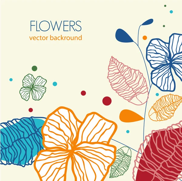 Květinové pozadí — Stockový vektor