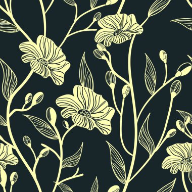 Abstract floral background clipart