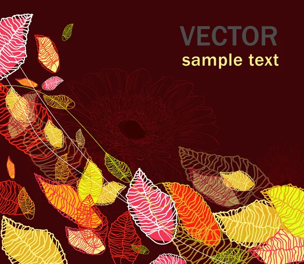 Abstraktní leafs pozadí — Stockový vektor