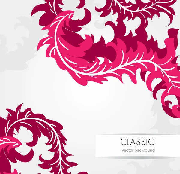 Roze klassieke achtergrond — Stockvector