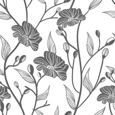 Abstract floral background clipart