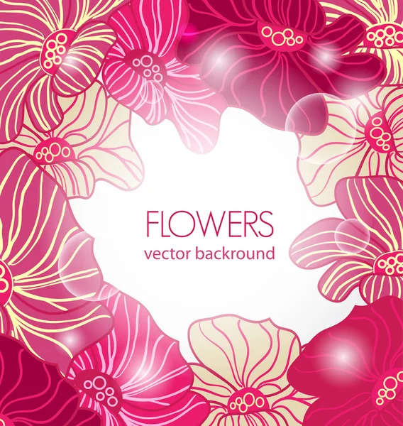 Pink lowers — Stock Vector
