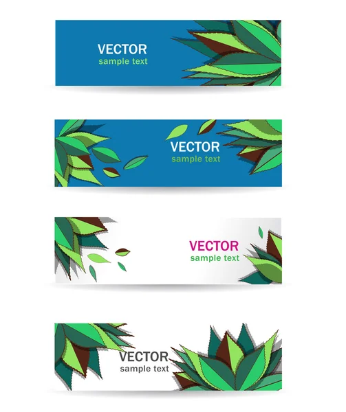 Green Leaves — Stock Vector