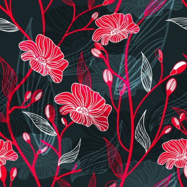 Abstract floral backgtound clipart