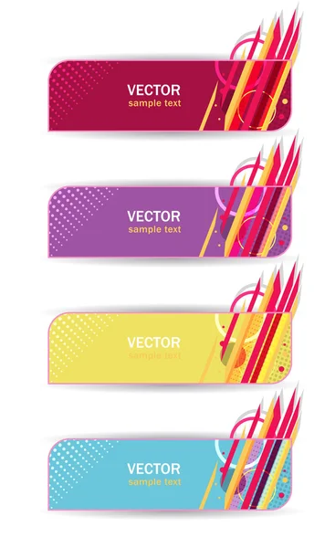 Banderas abstractas — Vector de stock
