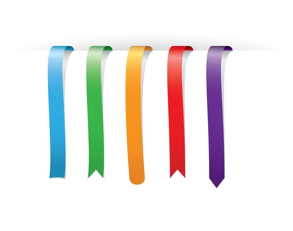Conjunto de marcadores multicolores — Vector de stock