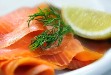 Smoked salmon clipart