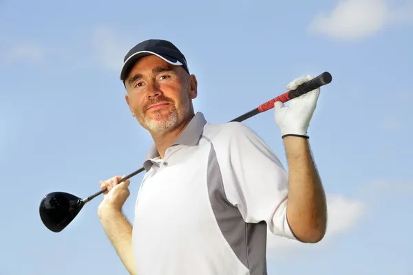 Jugador de golf maduro — Foto de Stock