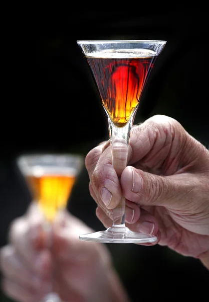 stock image Liquor in a glass