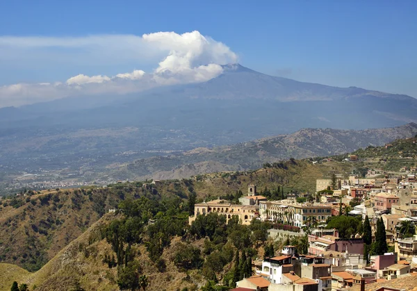 stock image Sicily, Italy, with Etna