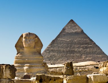 Sphinx and Pyramid clipart