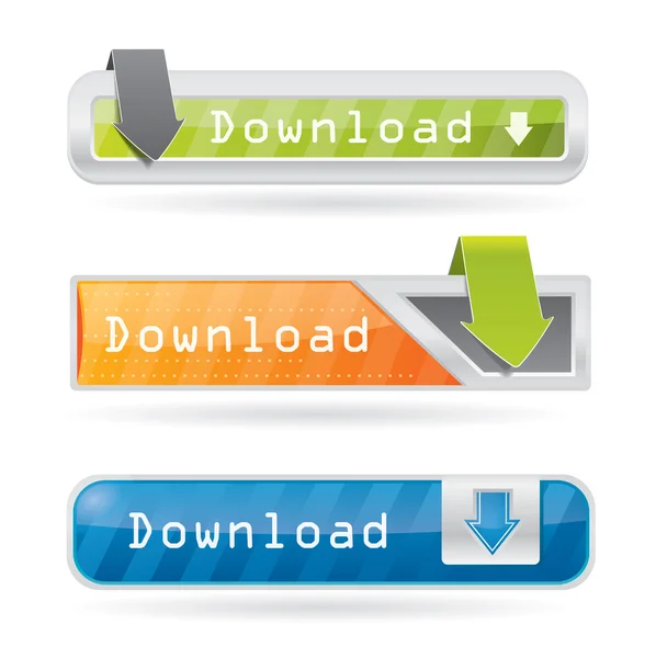 Download buttons — Stock Vector