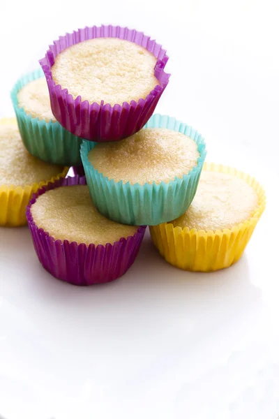 Small vanilla cupcake — Stock Photo, Image