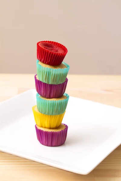 Tower of cupcakes — Stock Photo, Image