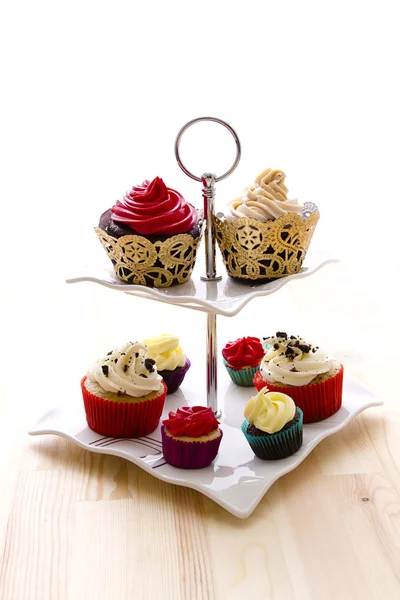 Δείγμα των cupcakes — Φωτογραφία Αρχείου