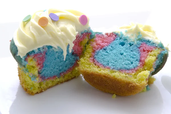 Ισοπαλία cupcake χρωστική ουσία — Φωτογραφία Αρχείου