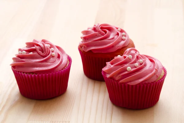 かなりピンクのカップケーキ — ストック写真