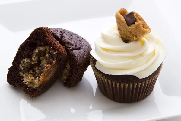 Cookie deeg cupcake — Stockfoto